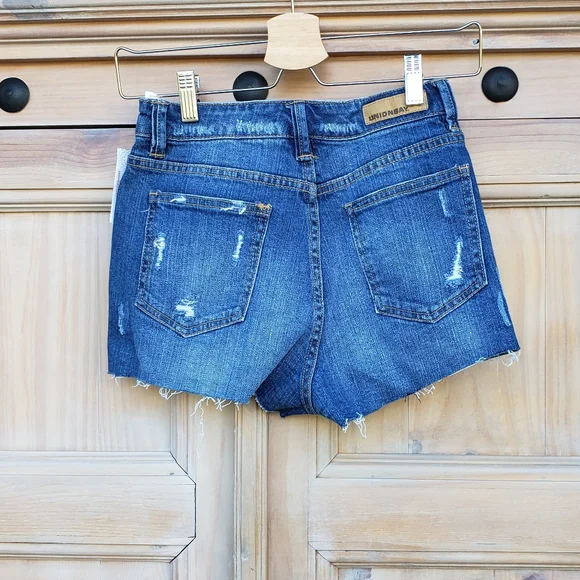 Unionbay Denim High Waisted Shorts sz 1 - Picture 5 of 6
